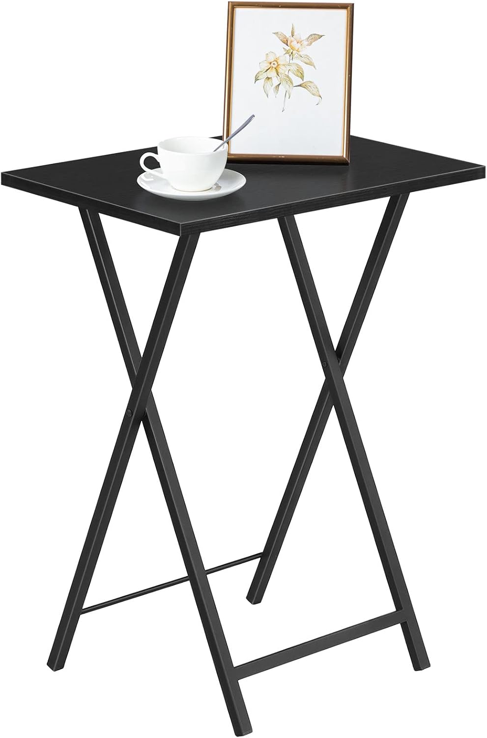 2er-Set Beistelltisch, Schwarz