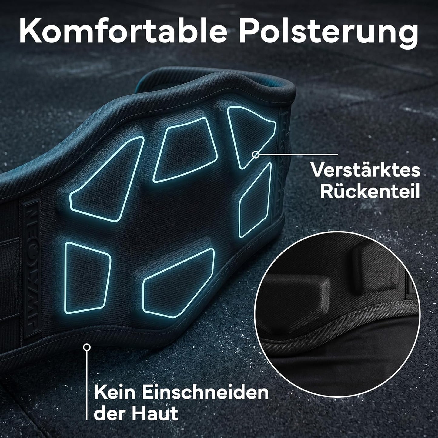 Dip- und Klimmzug-Gewichthebergürtel, Schwarz