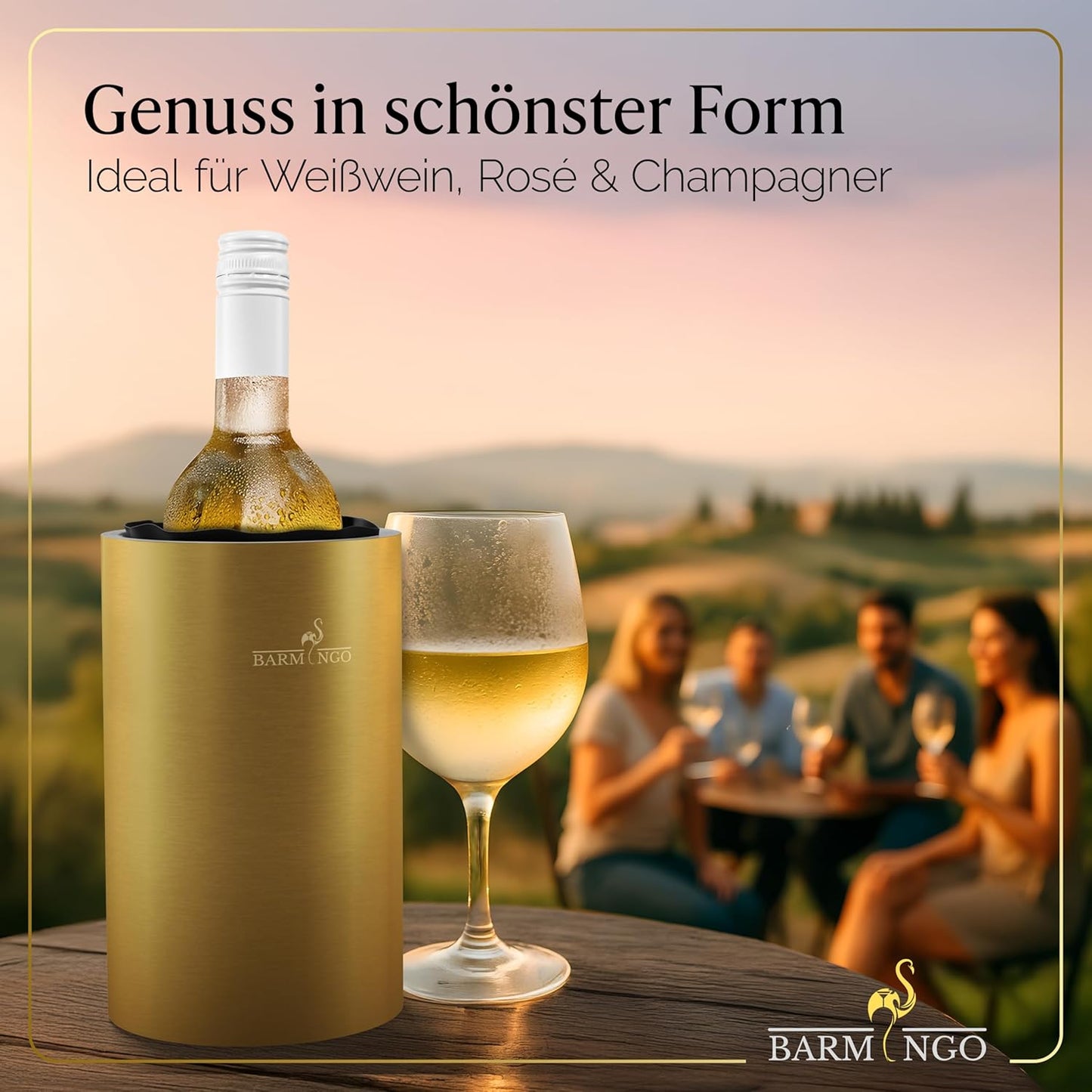 Weinkühler, Gold