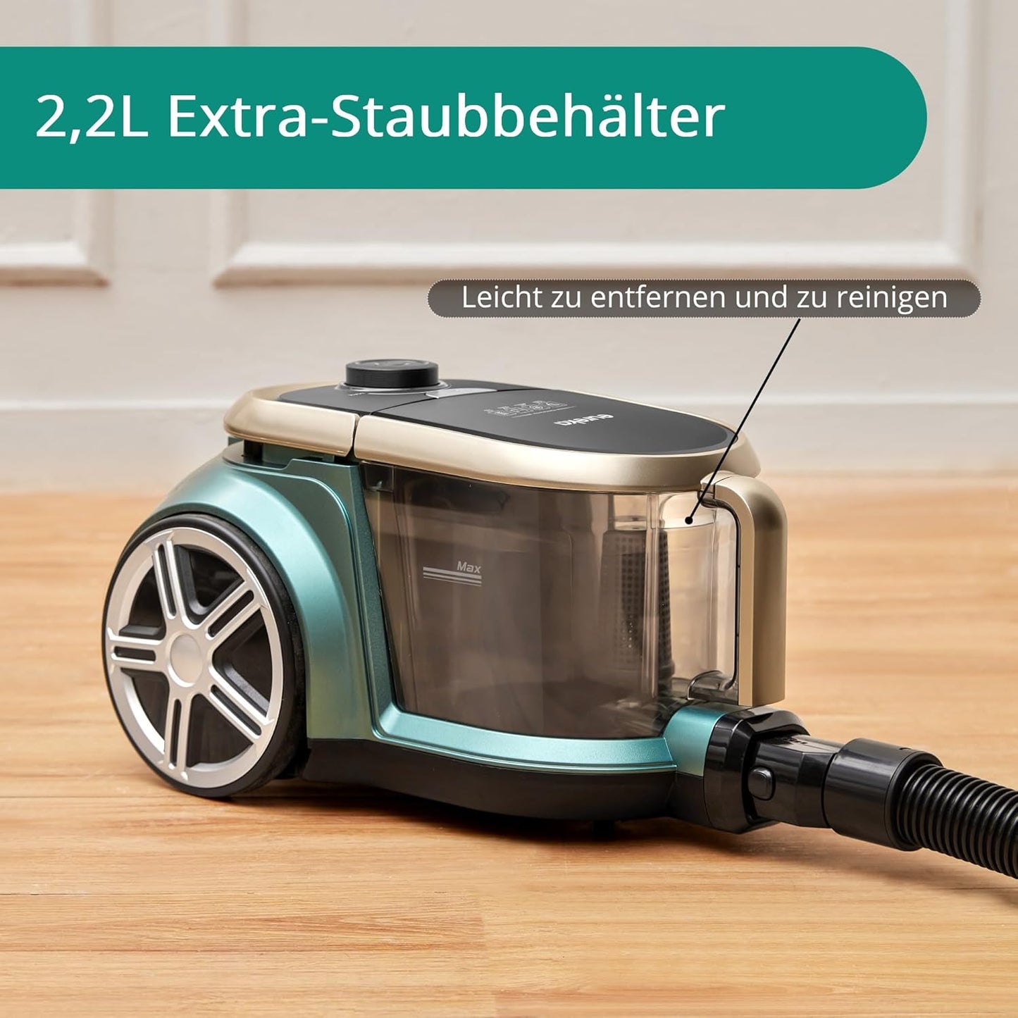 Apollo - Beutelloser Staubsauger mit Cyclone-System, Apollo