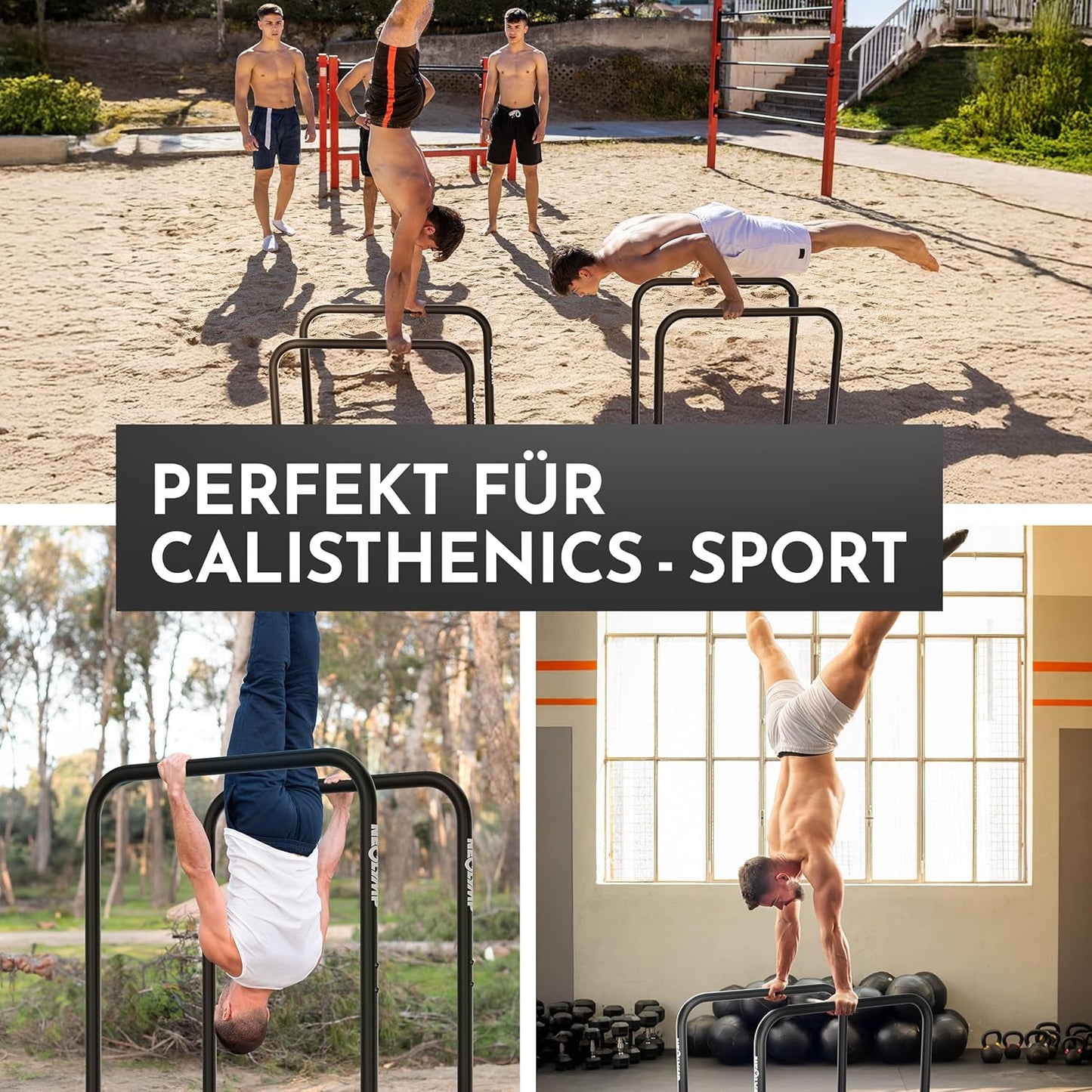 Dip Barren Calisthenics Equipment, Dip Barren Set + Resistance Band