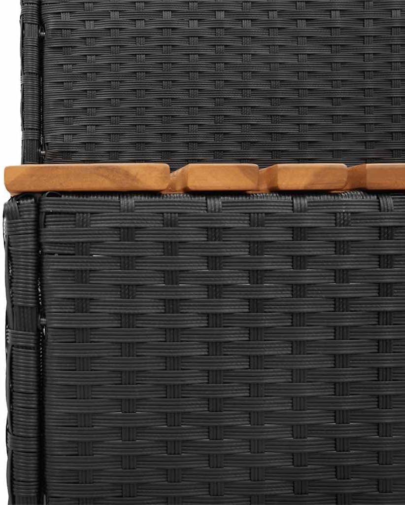 Whirlpooltreppe Tomasin, 50 x 50 x 50.5 cm Schwarz
