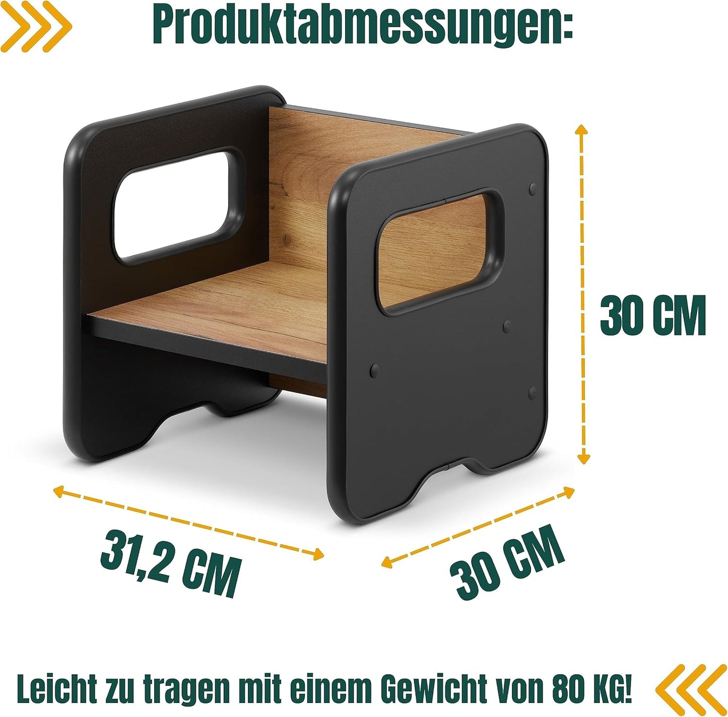 Wendehocker, Schwarz + Eiche