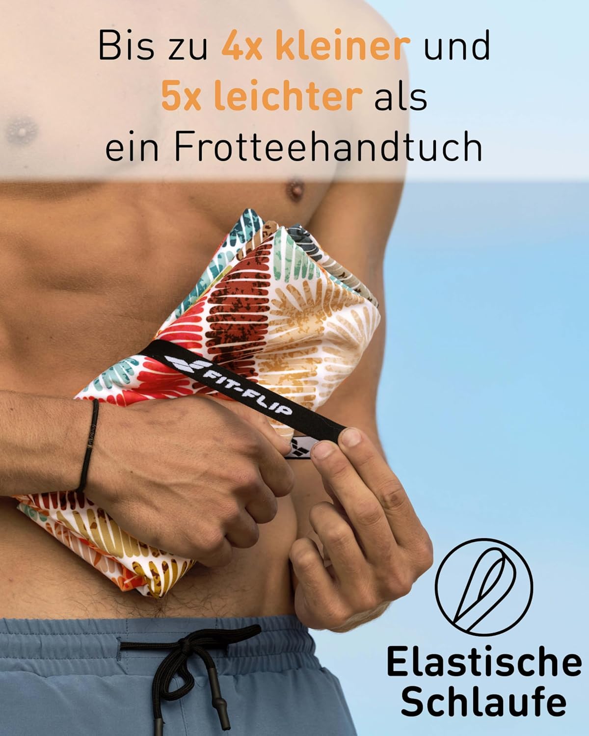 XXL-Mikrofaser-Strandtuch, 200cm x 90cm 34 Fancy Squares
