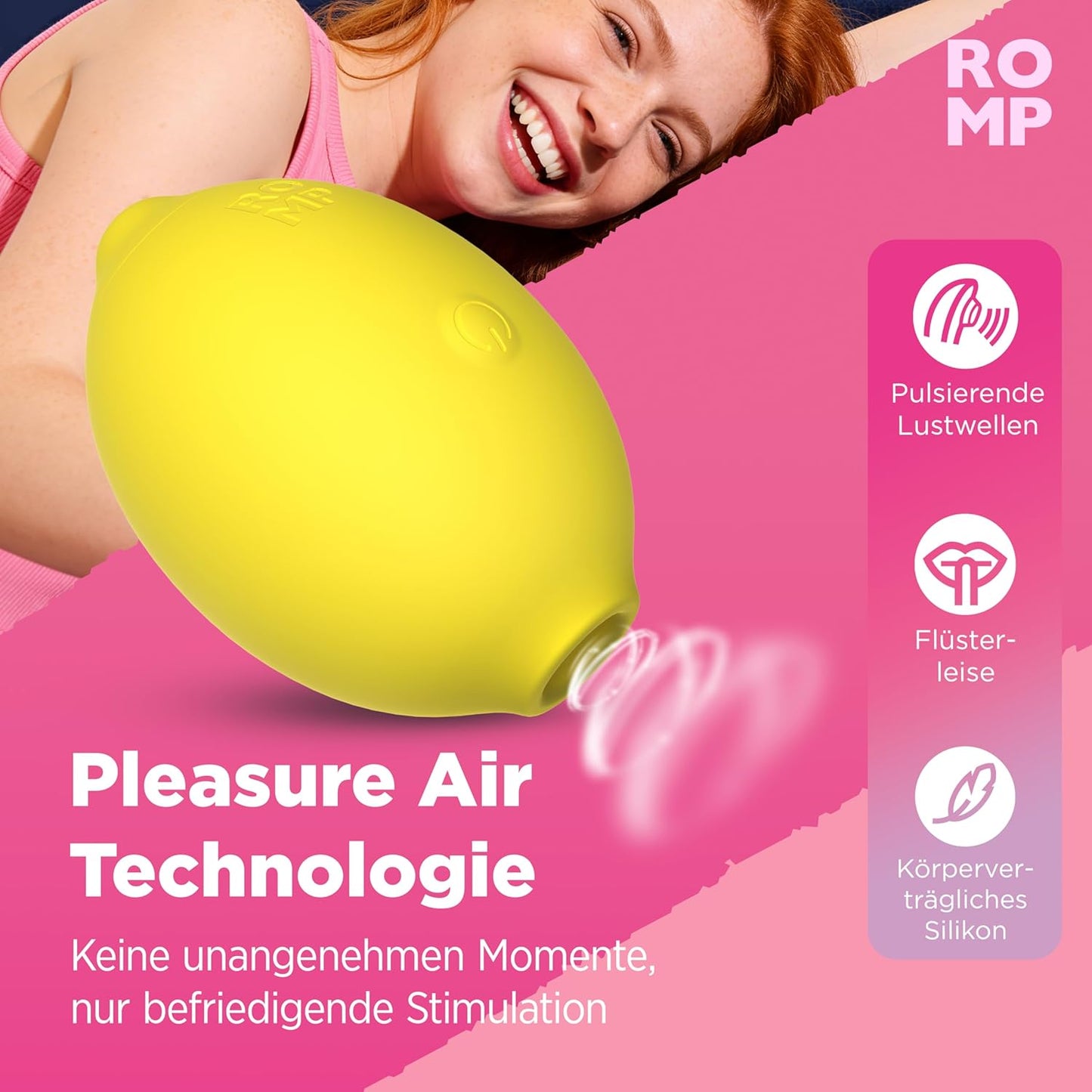Lemon Klitorisvibrator mit 10 Modi, Gelb