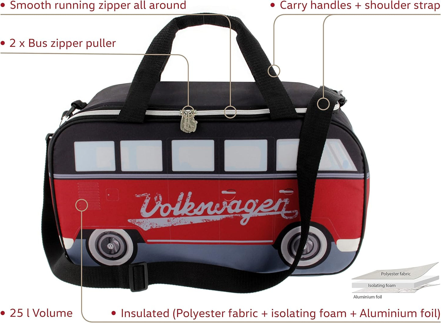 Kühltasche VW Collection, Rot/Schwarz