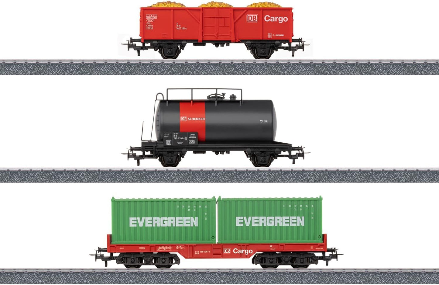 3-teiliges Güterwagen-Set H0 Cargo Epoche VI