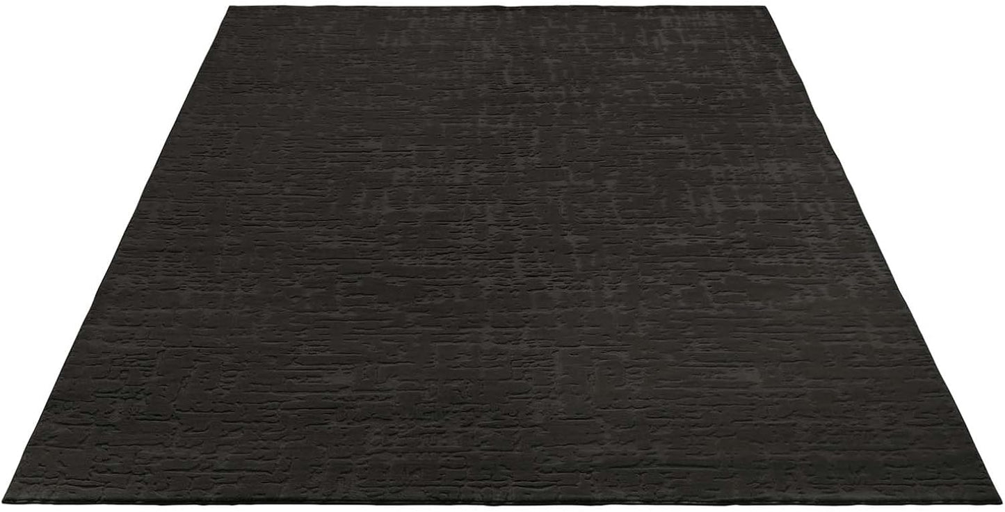 Rutschfeste Badematte, waschbar, Anthrazit Vintage 120 x 170 cm (Rechteckig)