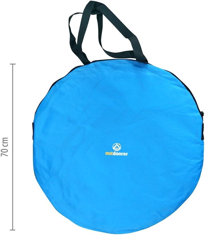 Pop-up Strandmuschel Zack II mit UV-Schutz, Blau