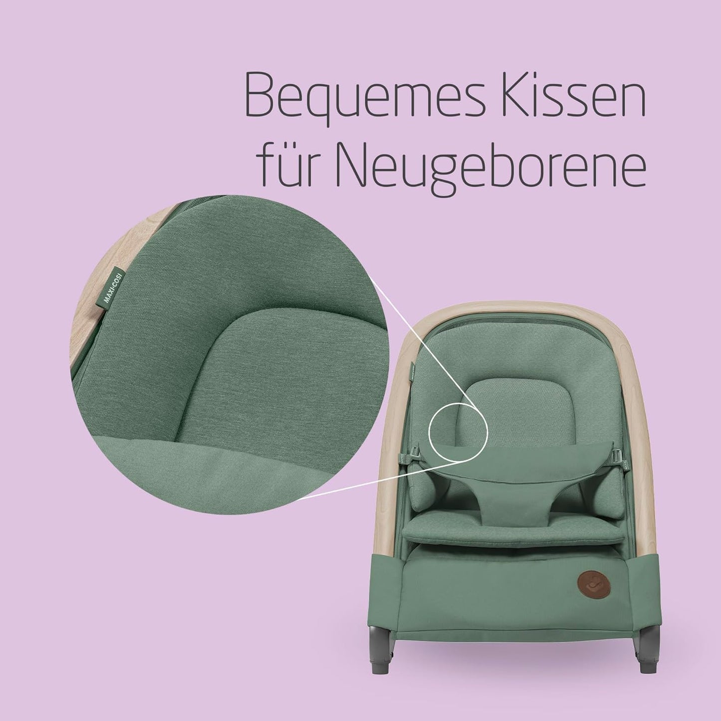 2-in-1-Babywippe Kori mit Spielzeugbogen, Beyond Green