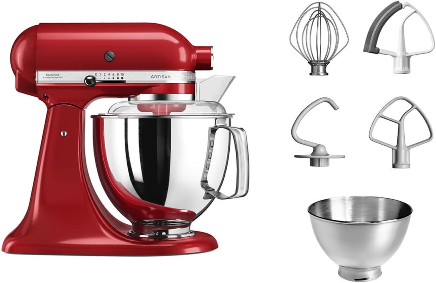 Küchenmaschine Artisan KSM175, 4,8 Liter Empire Rot