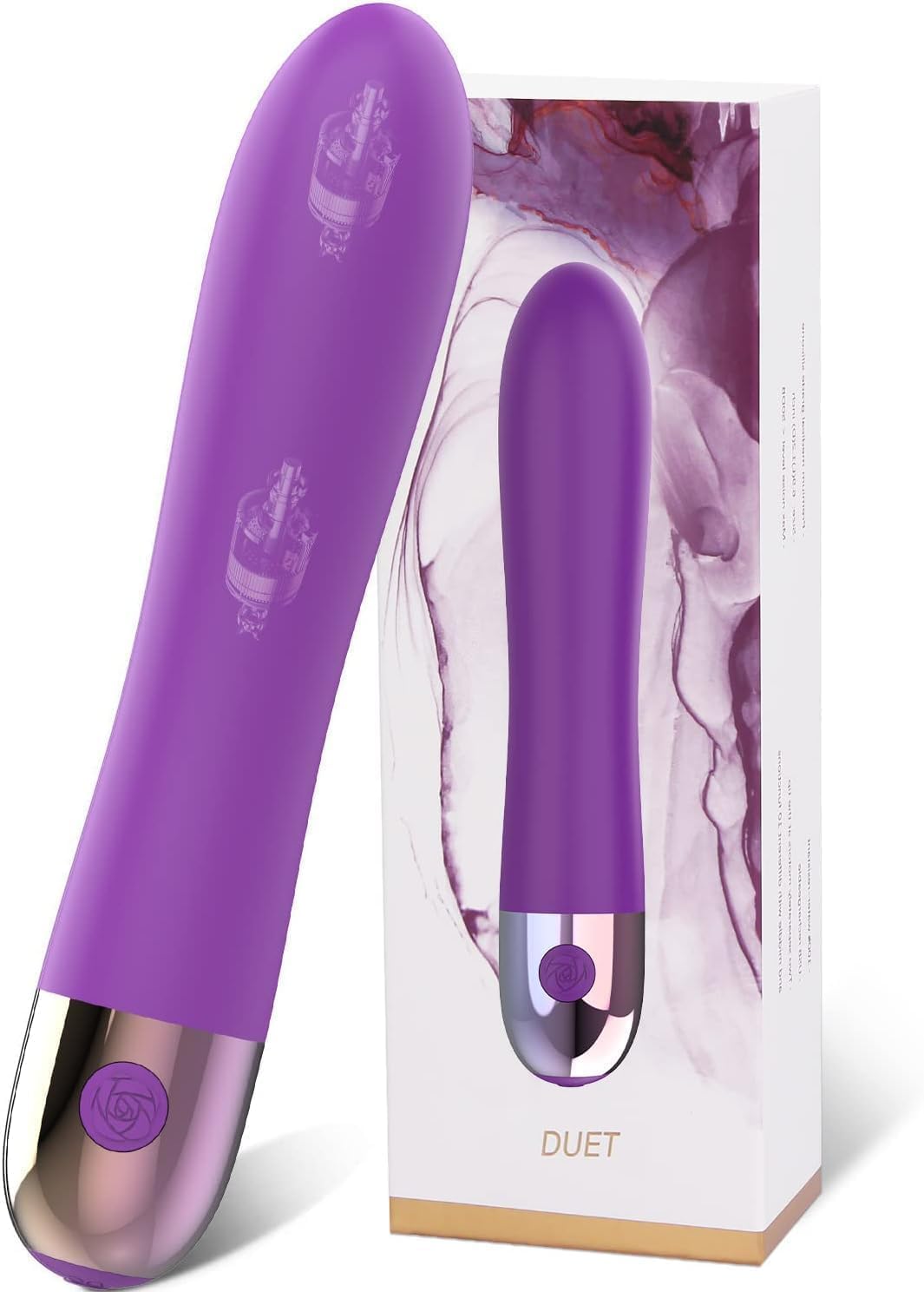 Silikon Vibrator mit Stossfunktion und 10 Modi, Lila