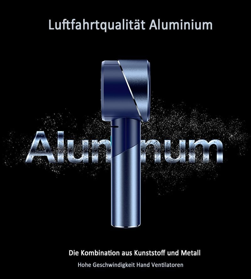 Akku-Handventilator, Blau