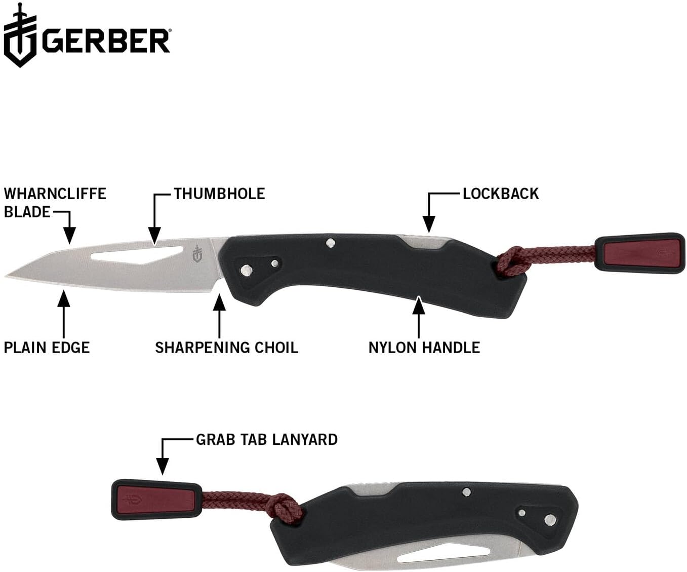 Taschenmesser LST Mini, Schwarz