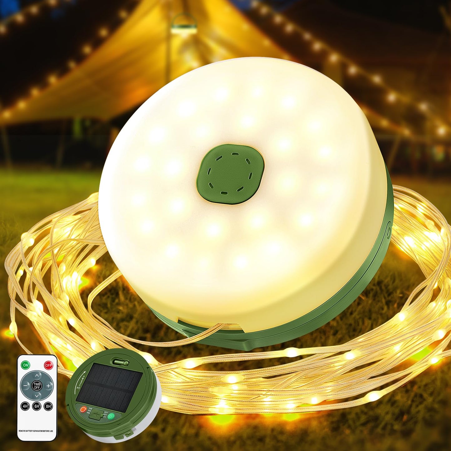 Solarbetriebene LED-Lichterkette, Lichterkette Solar