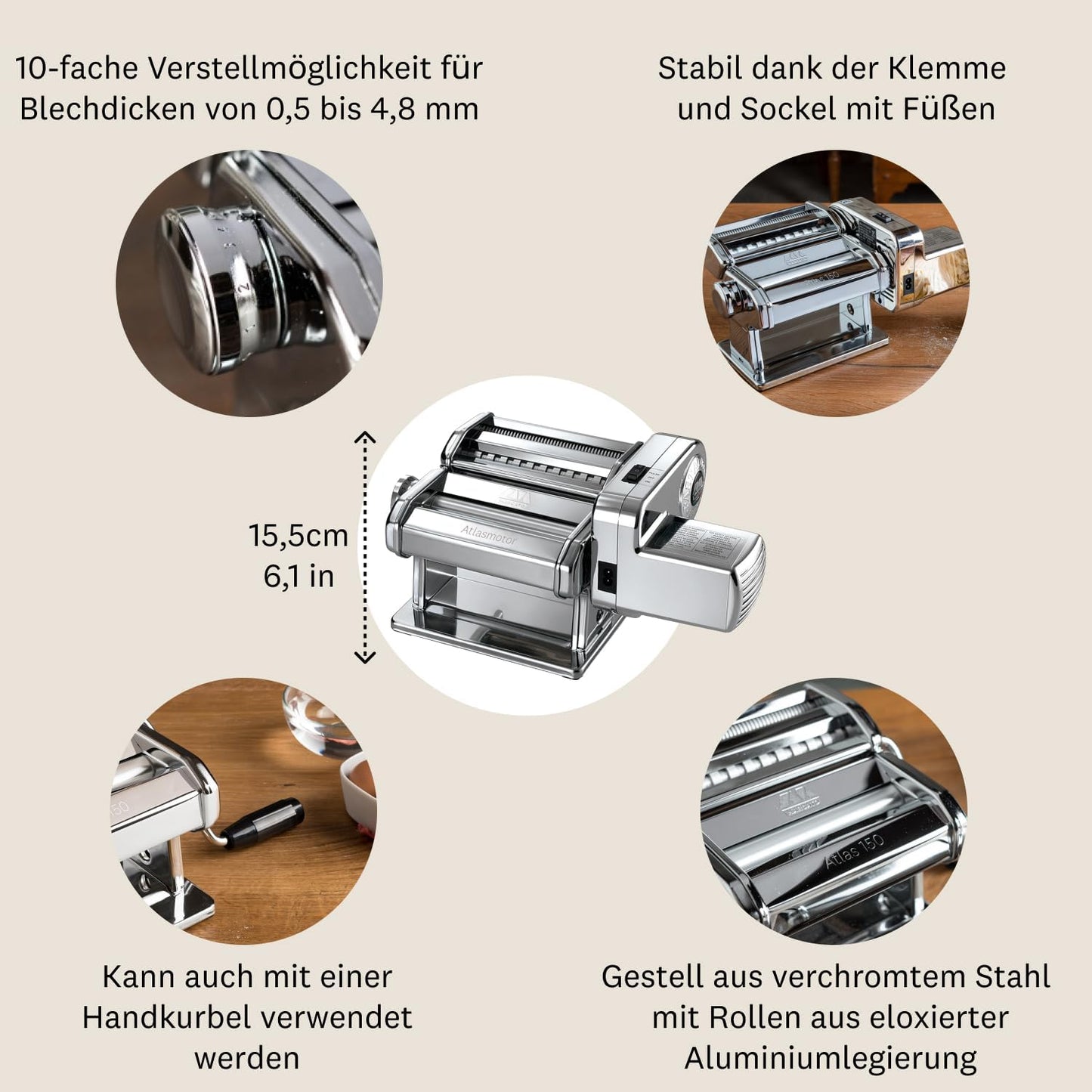 Atlas 150, Atlas 150 mit Motor