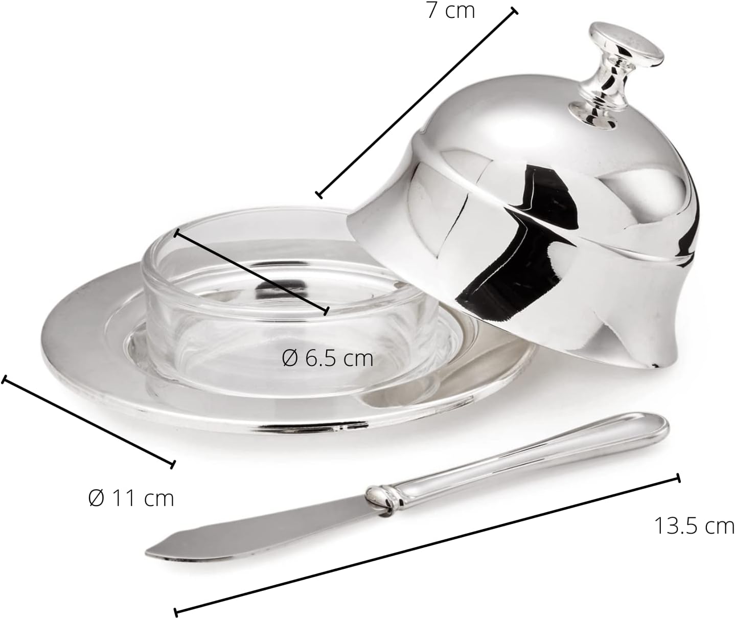 Butterglocke Epe Messer