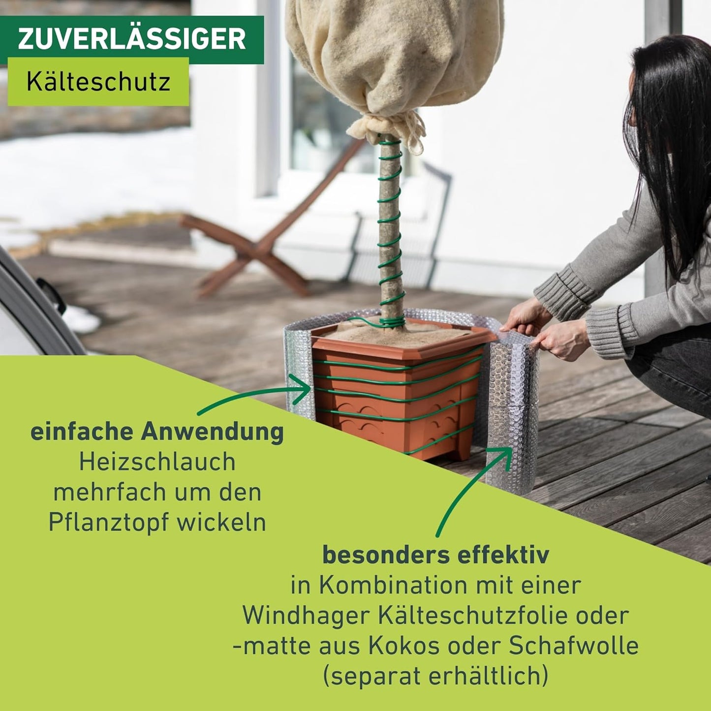 Heizschlauch für Kübelpflanzen
