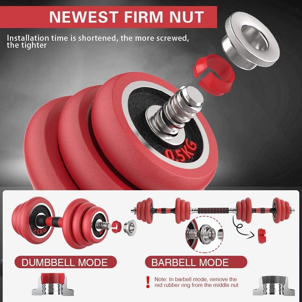 Verstellbares Hantelset 3-in-1, 20 kg