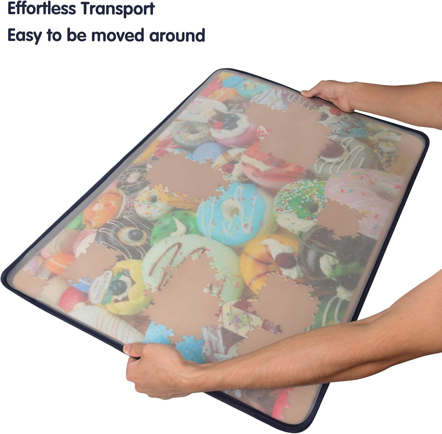 Puzzle-Board mit staubdichter Abdeckung (für 1500 Teile), Khaki