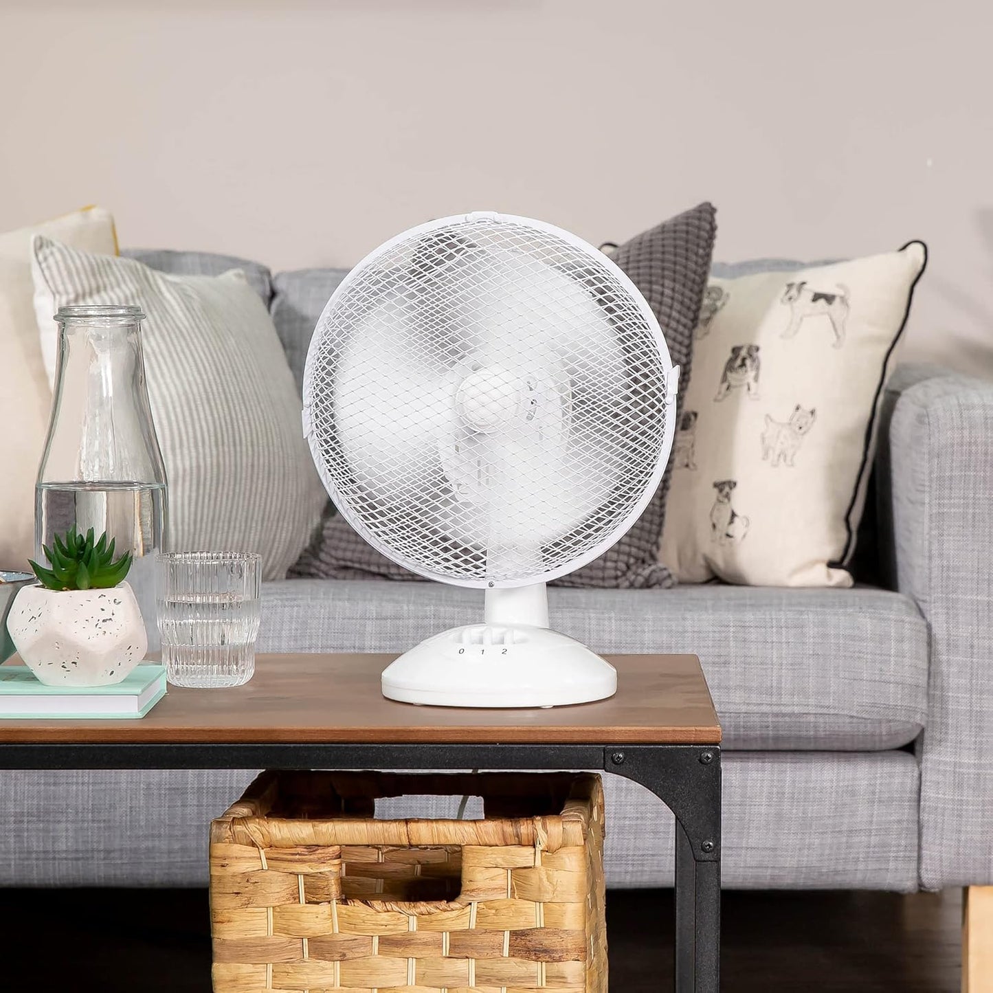 Tischventilator mit Weitwinkel-Schwenkfunktion