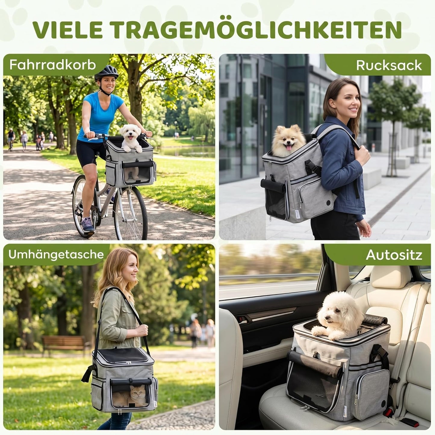 Velokorb mit Sicherheitsleine
