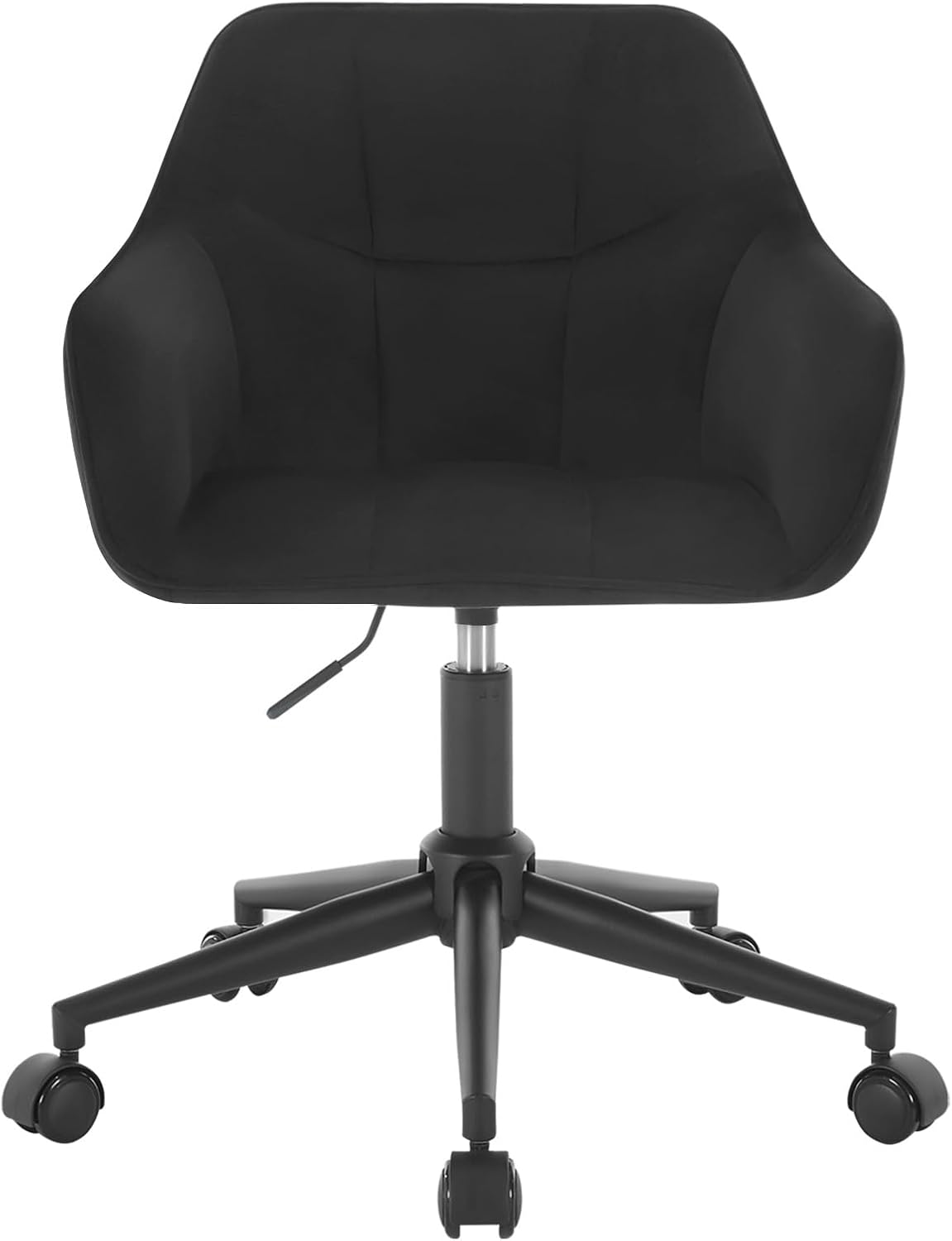 Ergonomischer Schreibtischstuhl bis 150 kg belastbar, Schwarz Samt