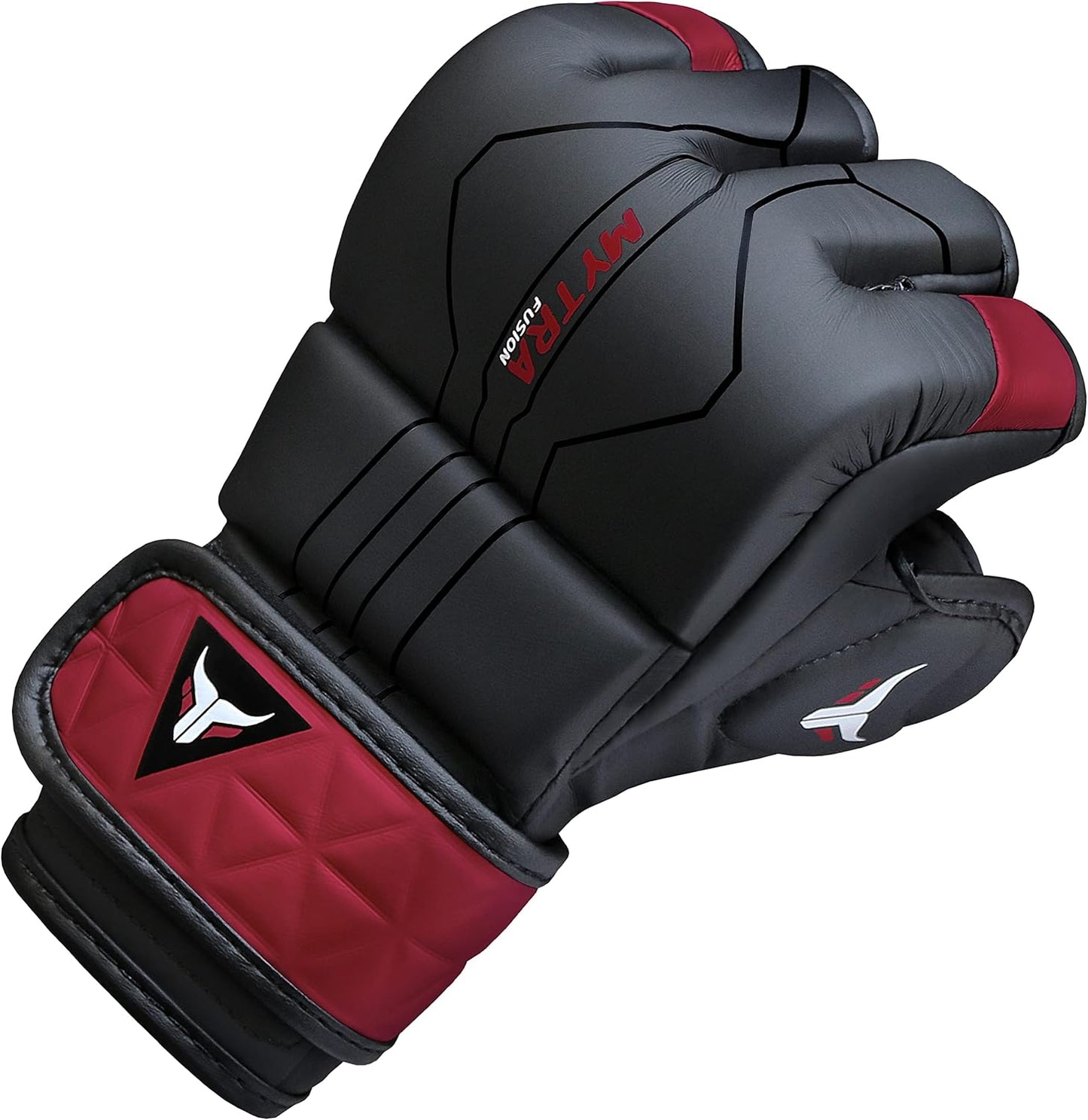 Handschuhe für Kampfsport, S Black/Maroon