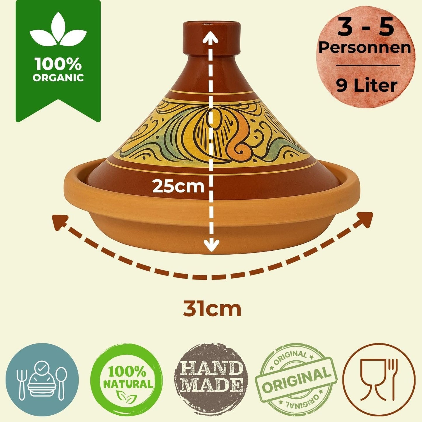 Marokkanische Tajine Schmortopf
