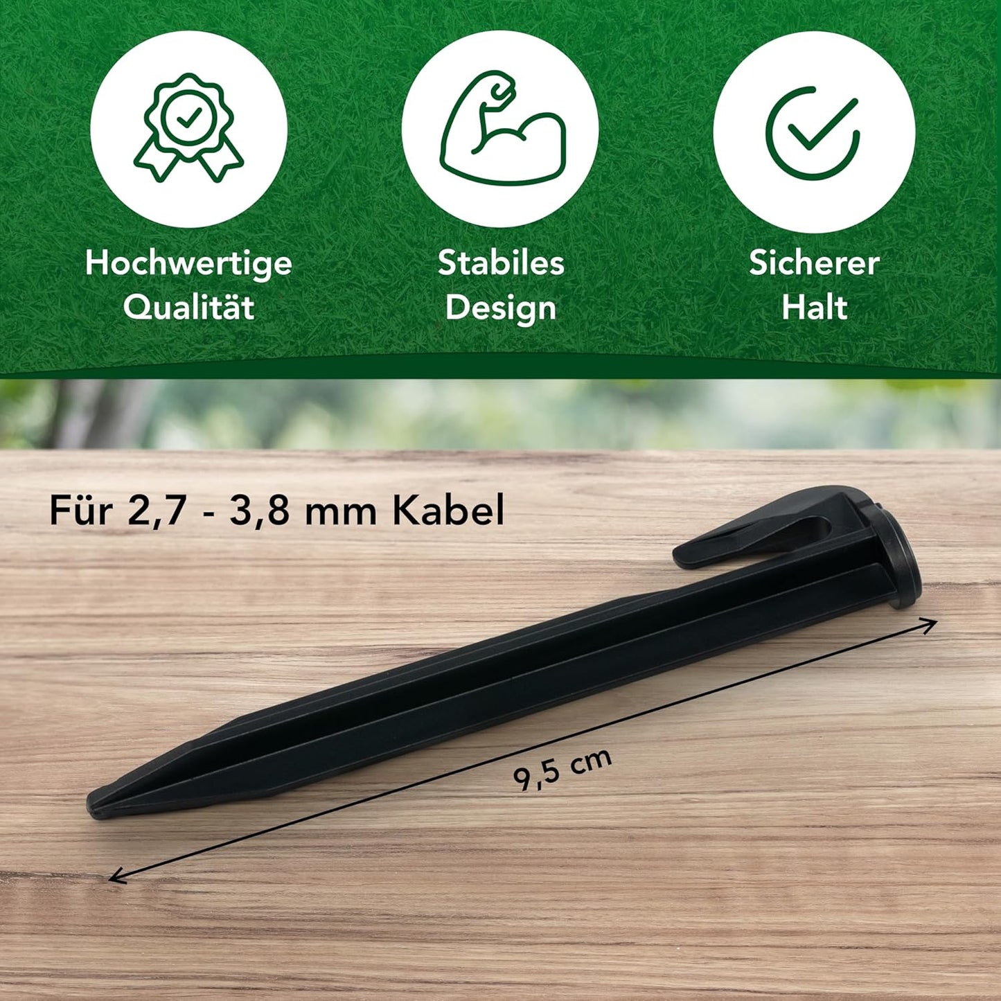 400 x Erdnägel für Mähroboter Kabel, 400