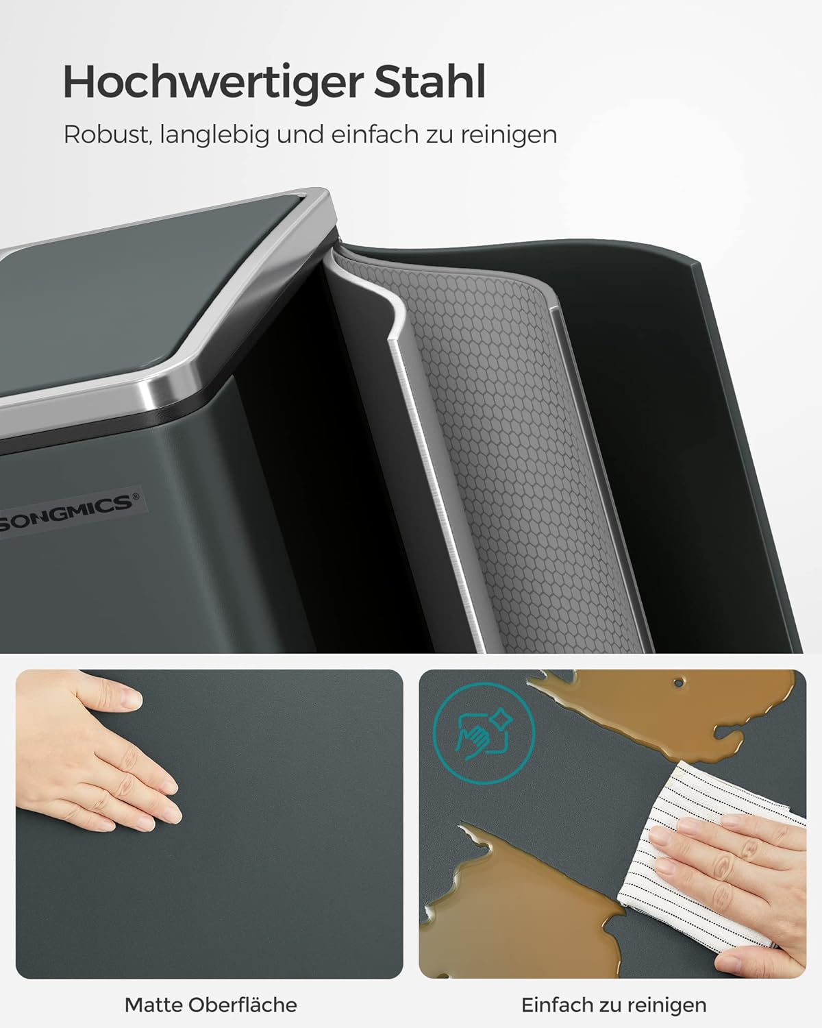 Mülltrennsystem, Grüngrau