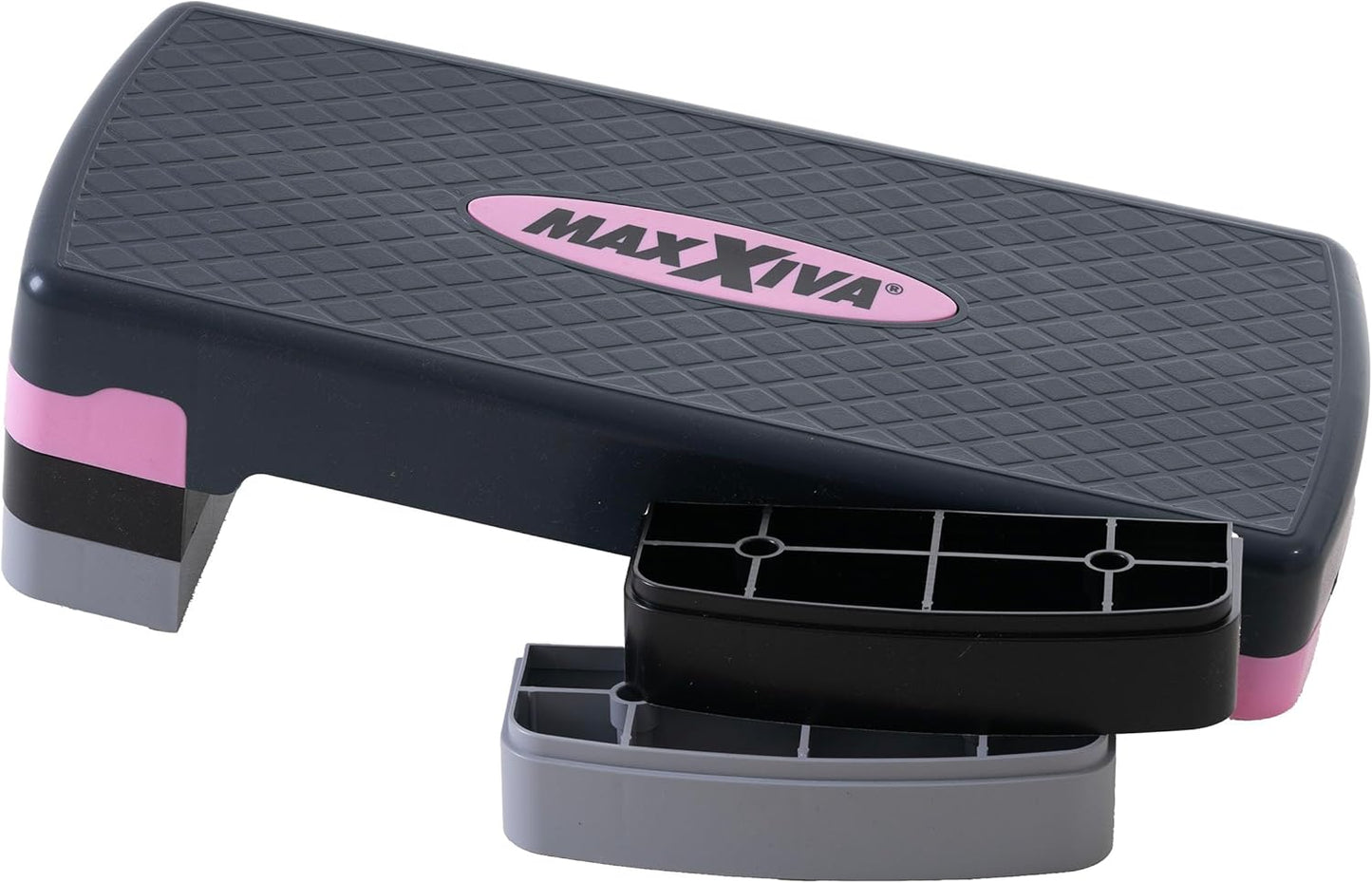Höhenverstellbares Aerobic-Steppbrett 80 x 30,5 cm, fuchsia