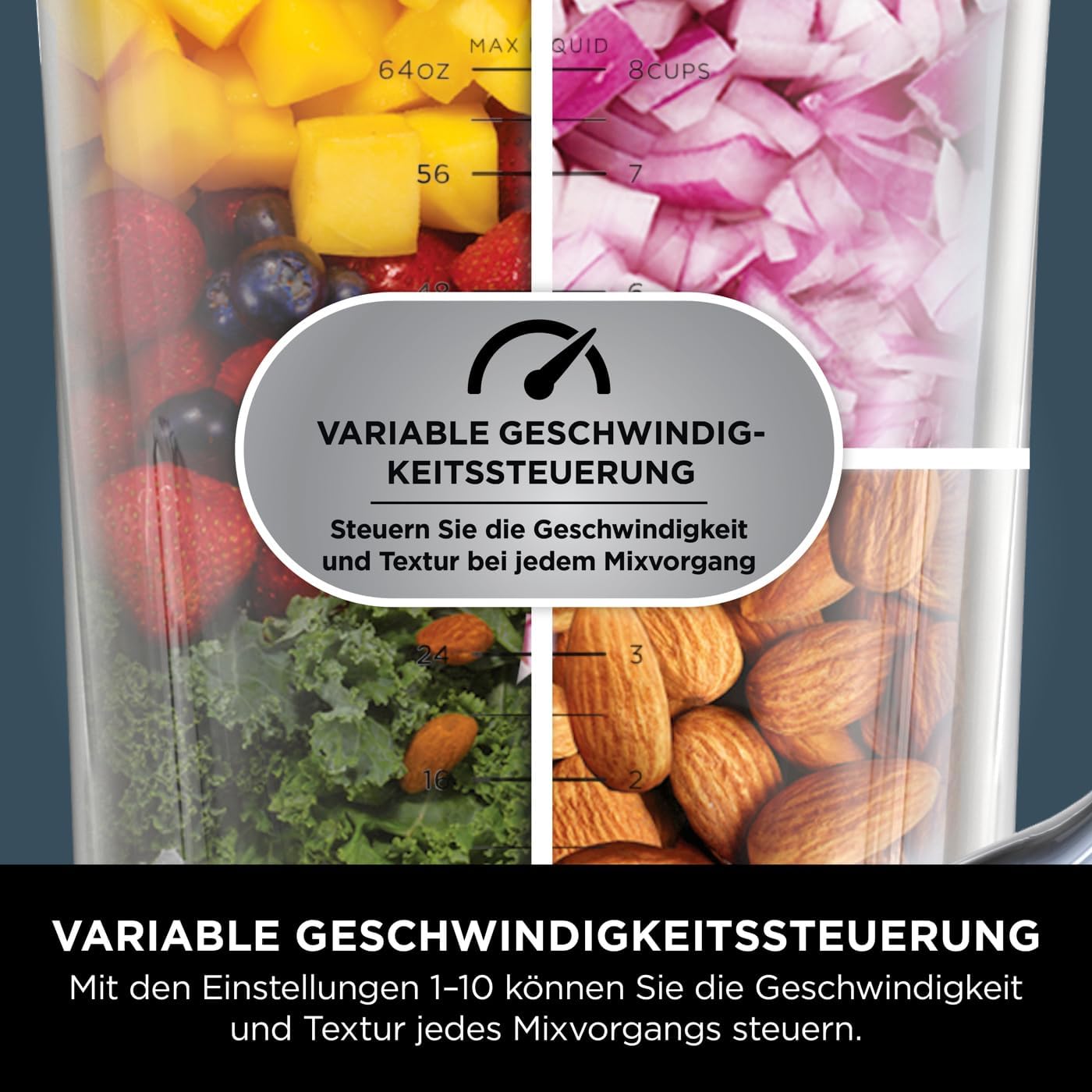 2in1 Detect Power Blender Pro, 2-in-1 Schwarz/Kupfer