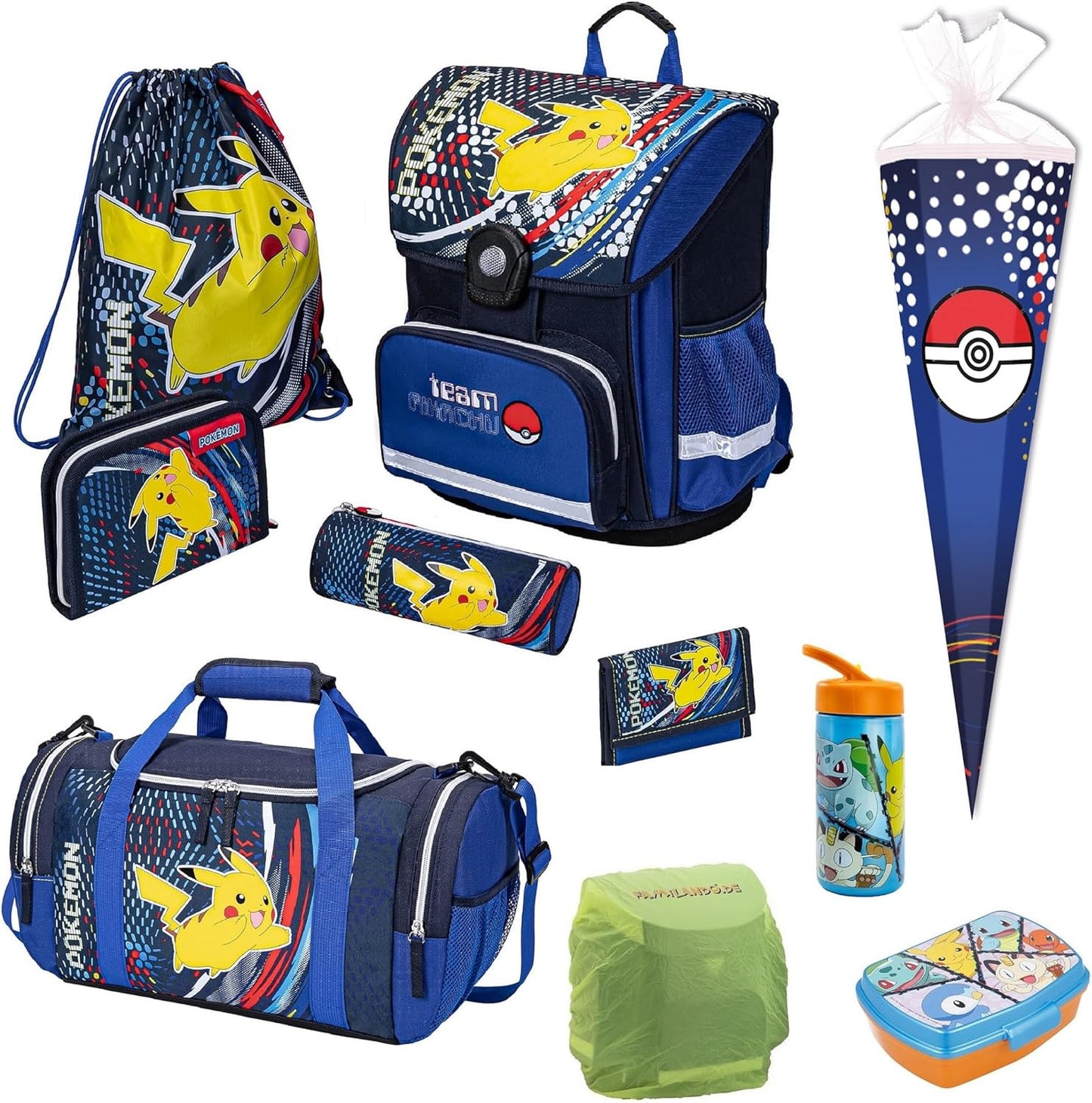 Pokemon Schulranzen, 10-teiliges Set