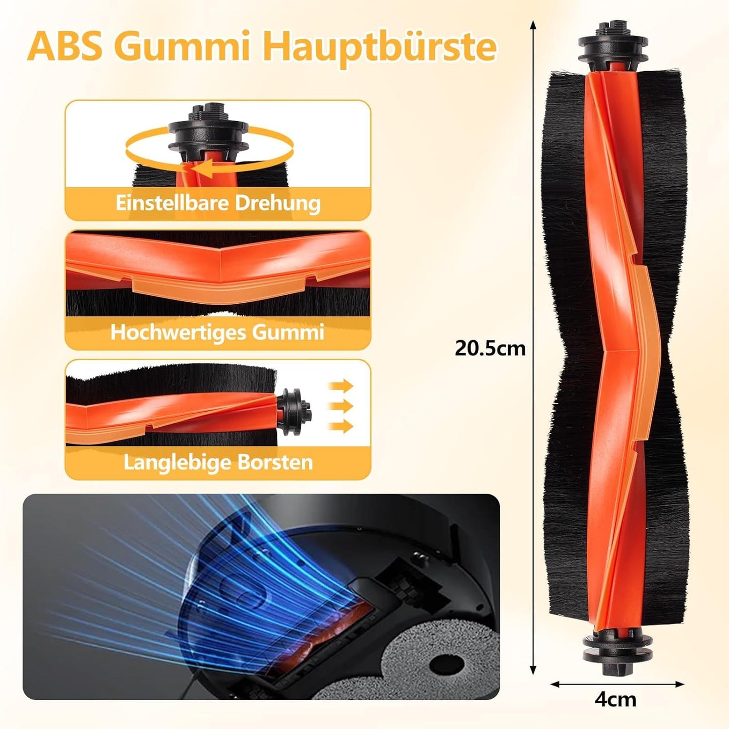 Zubehör-Set für Saugroboter Xiaomi X20/X10, 30-teilig, 30 Stück für X20 Plus/X10 Plus