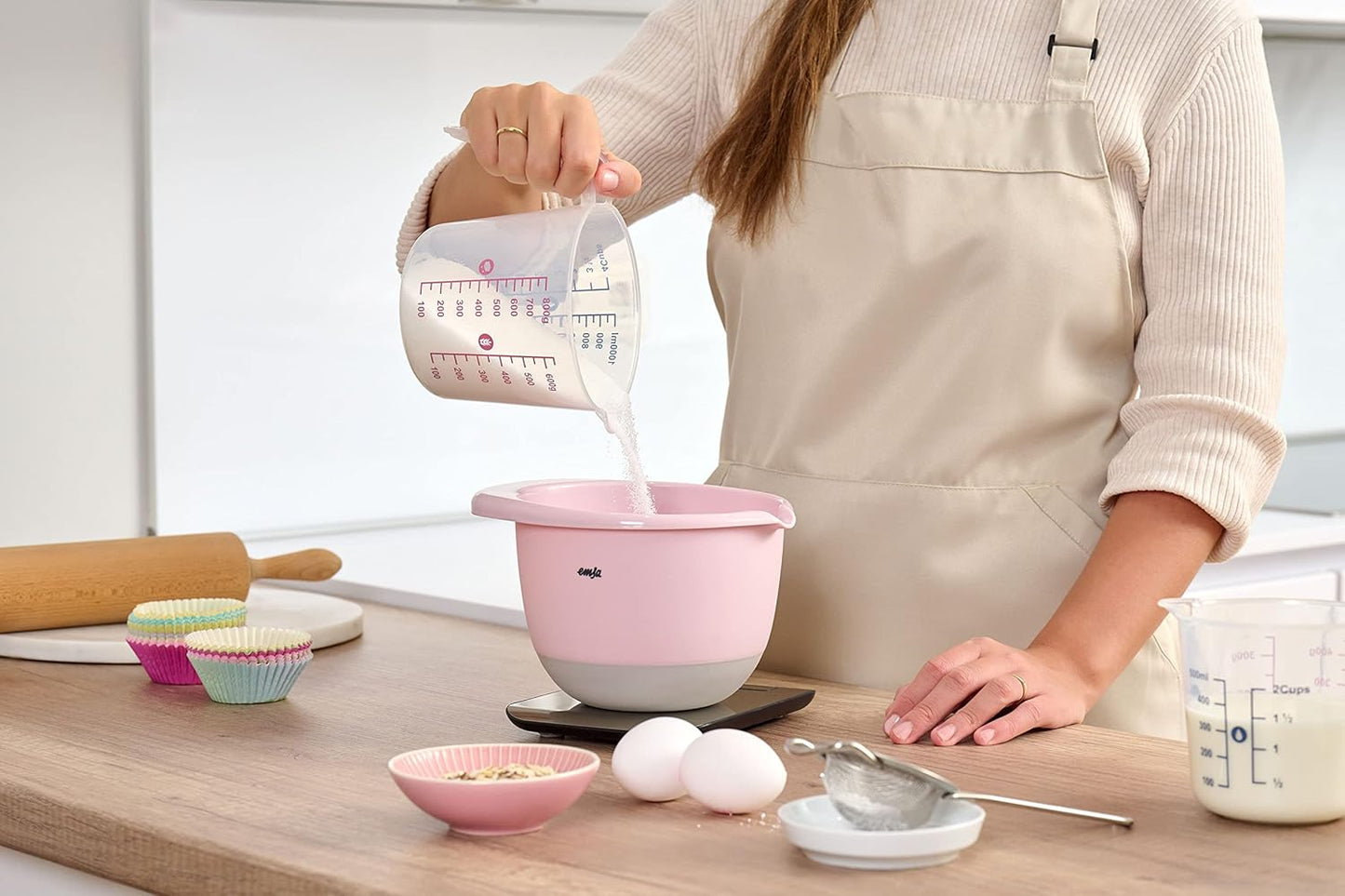 Prep&Bake Rührschüssel-Set (3-teilig), 3er Set (1,4 + 2,8 + 4,7 L)