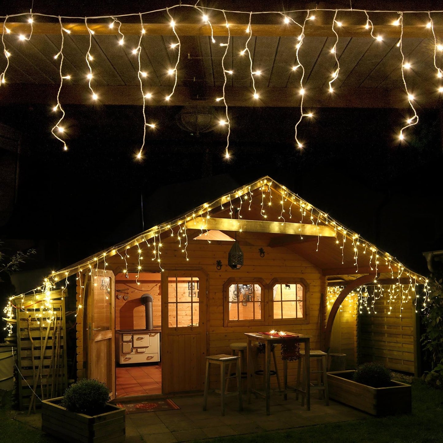 LED-Lichterkette mit Timer-Funktion, 6 m - 240 LED / Warmweiss