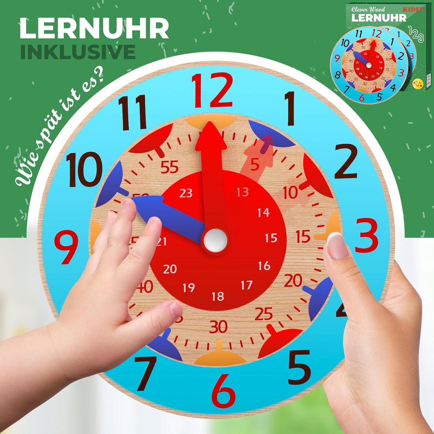 Lernturm mit Lernuhr, höhenverstellbar, Weiss & Kiefer