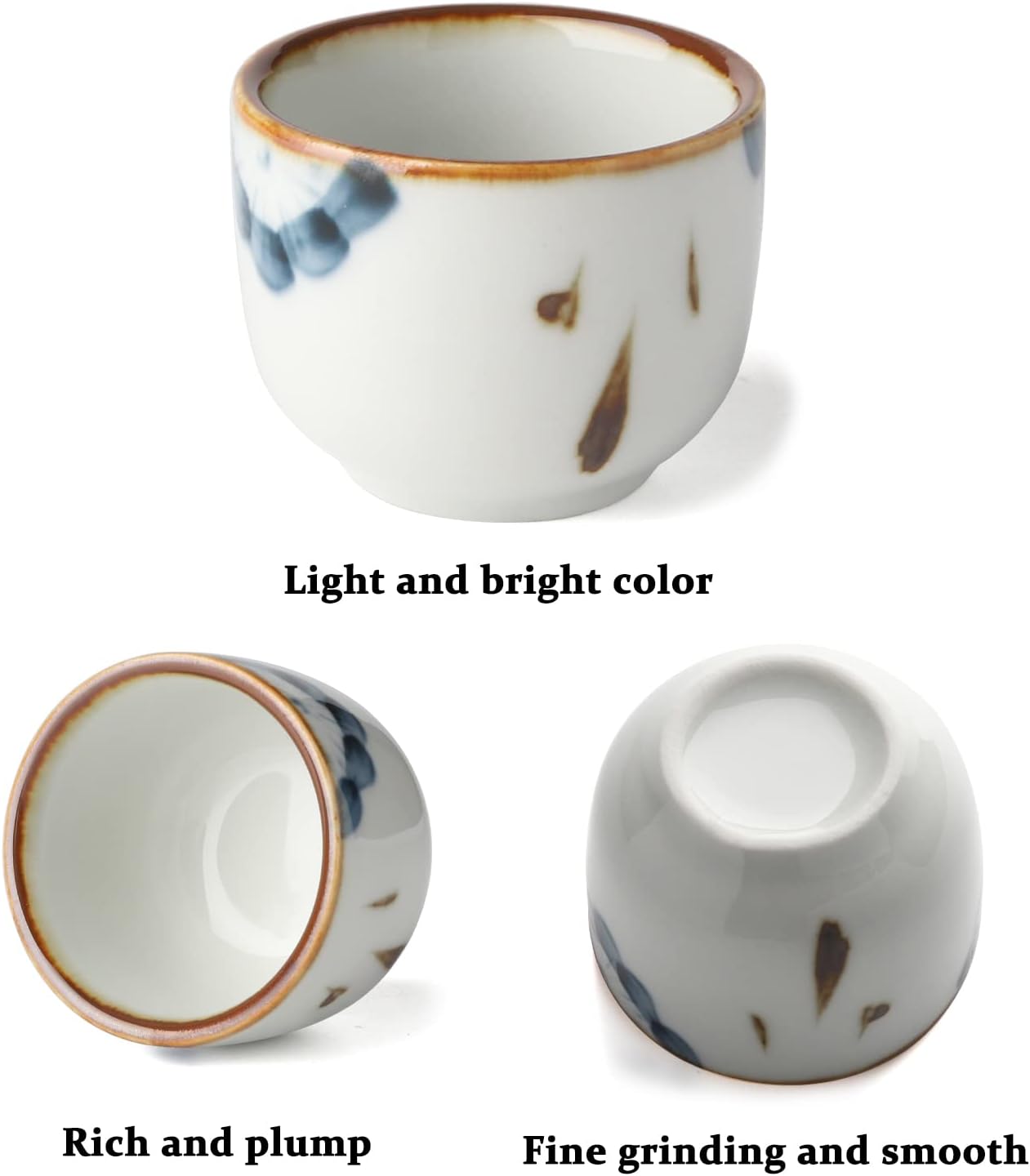 Sake Tassen Set, Weisse Tasse