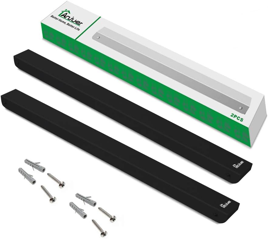 Faltbare Kleiderbügel-Wandhalterung (2er Set), 2 Black