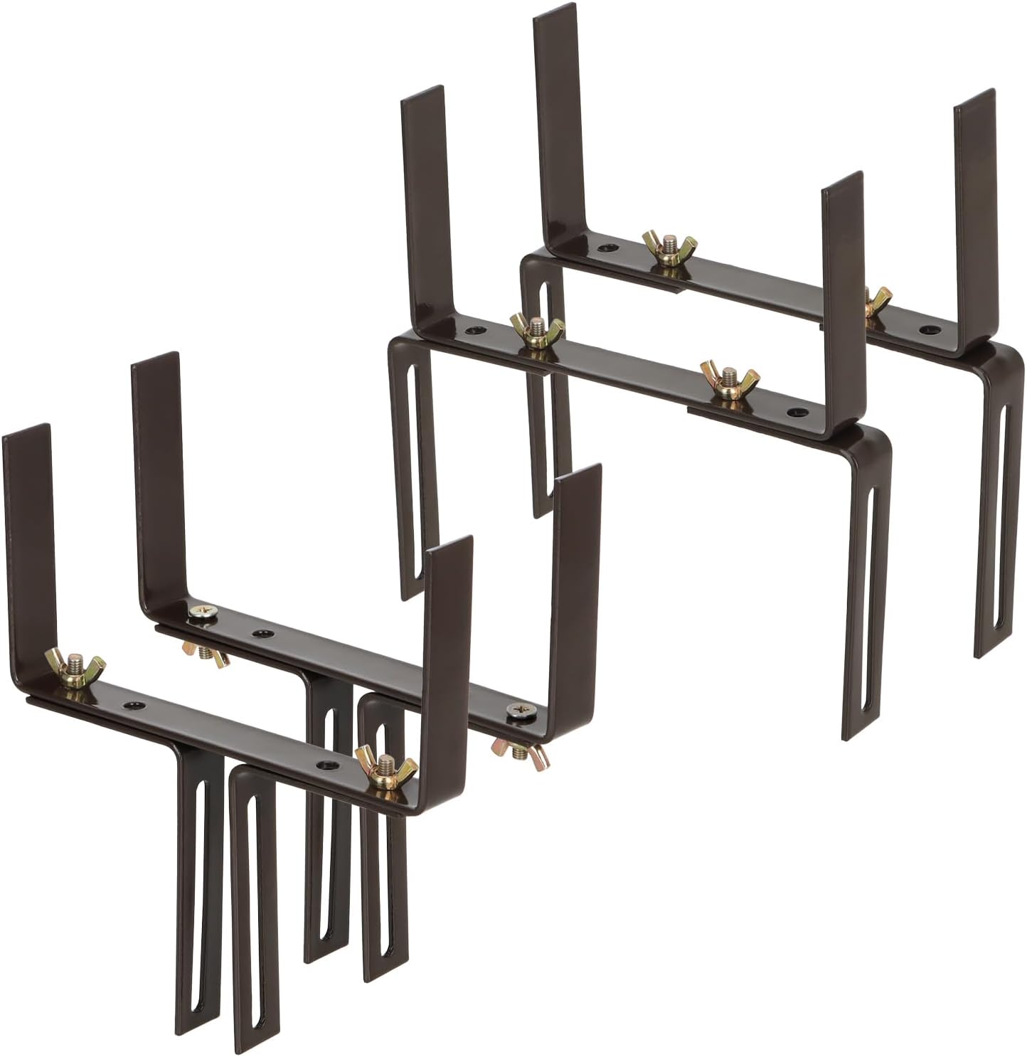 Blumenkastenhalter für Balkon-Brüstungen, 16 braun