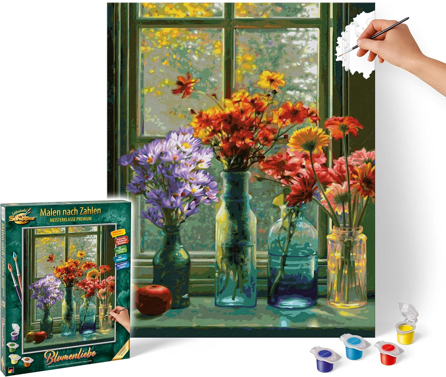 Malen nach Zahlen – Blumenliebe