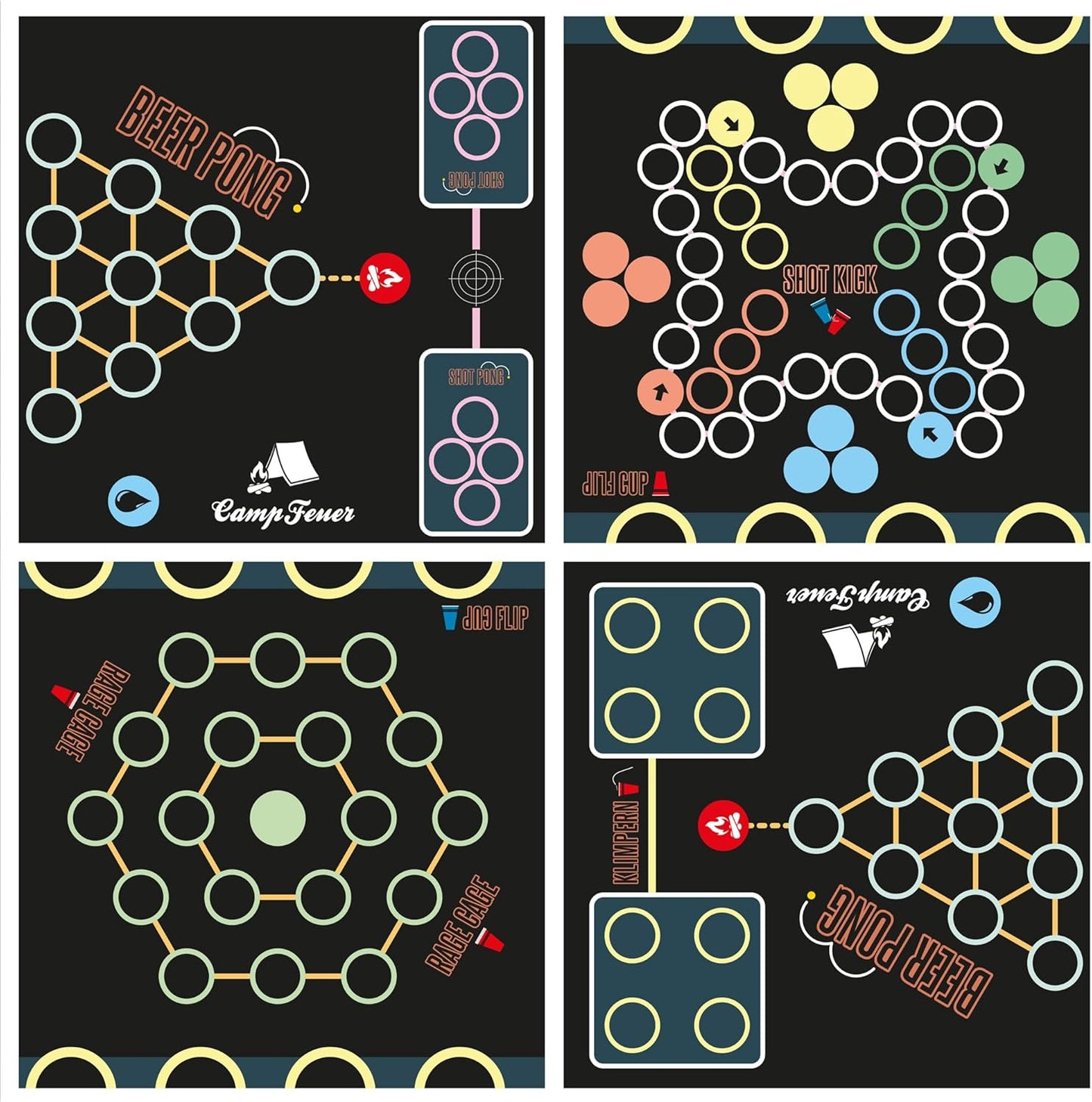 Multigame Bierpong Tisch (klappbar), Tisch einzeln