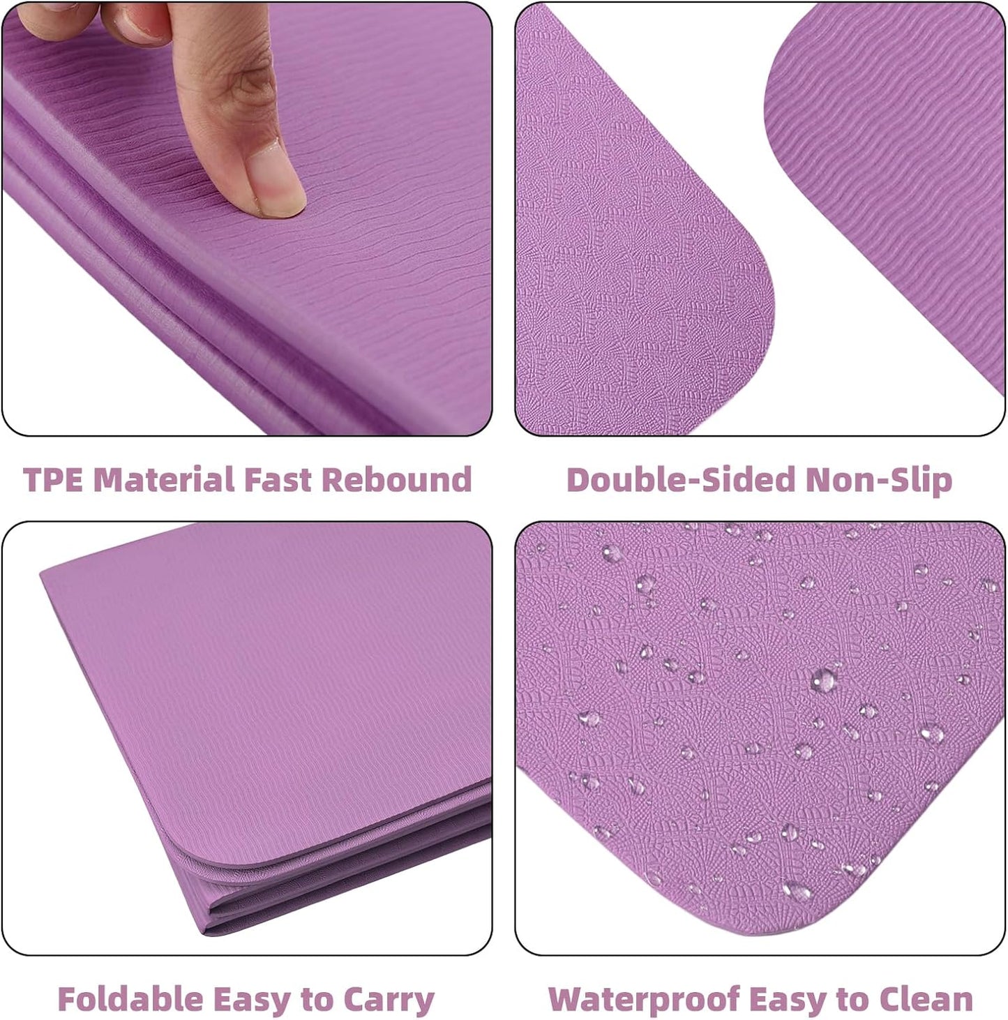 Faltbare Yogamatte, Lila