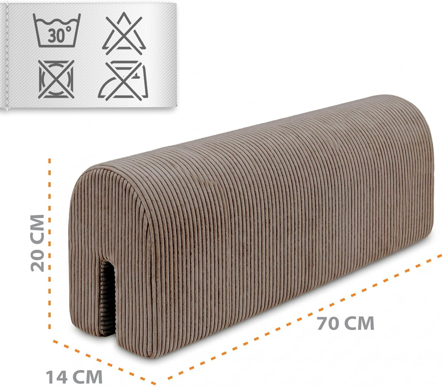 Bettkantenschutz für Kinderbetten 70 cm, Braun 70 cm