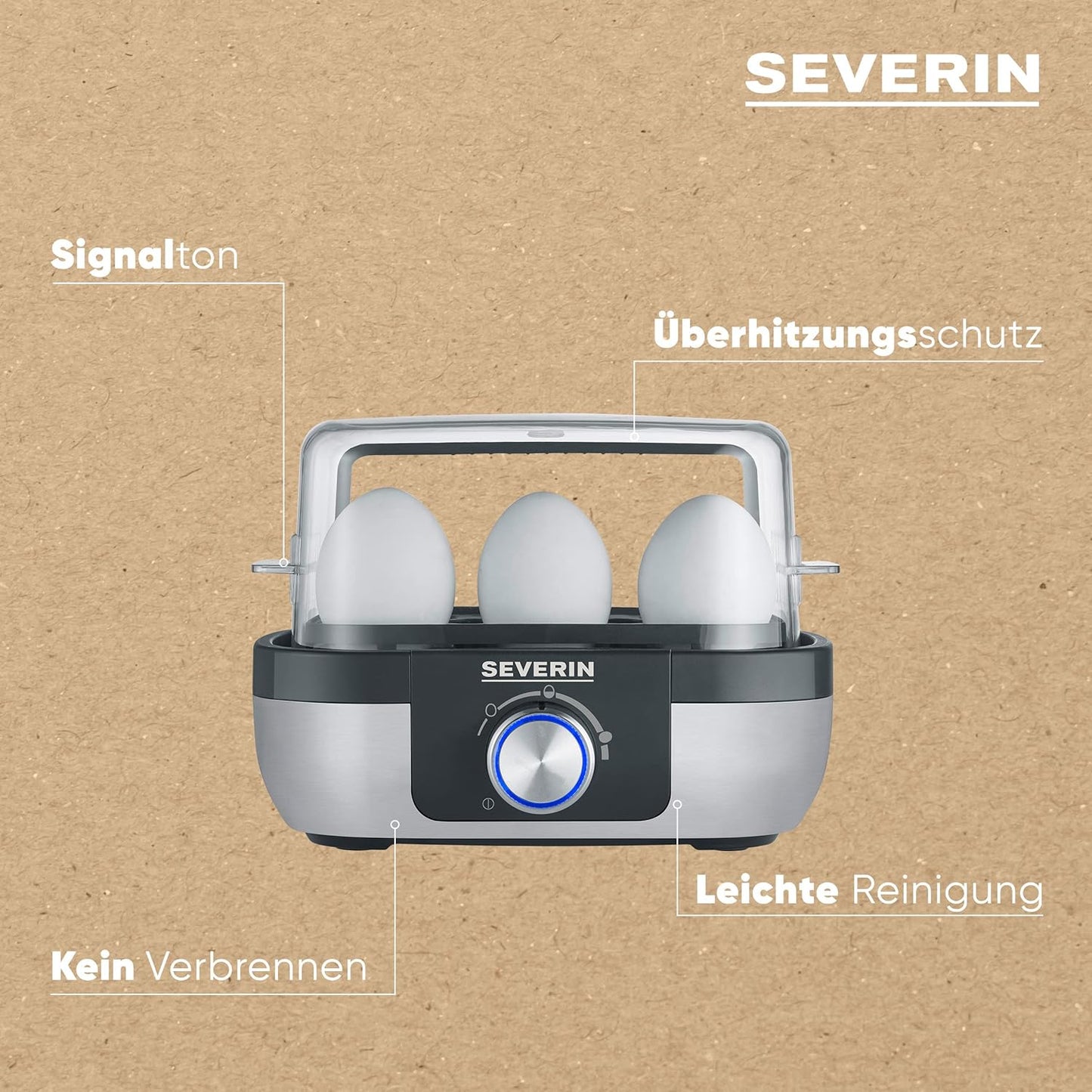 Eierkocher EK 3167 mit Pochiereinsatz