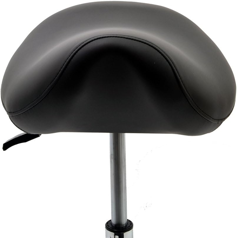 Ergonomischer Sattelhocker mit Gummirollen und Fussring