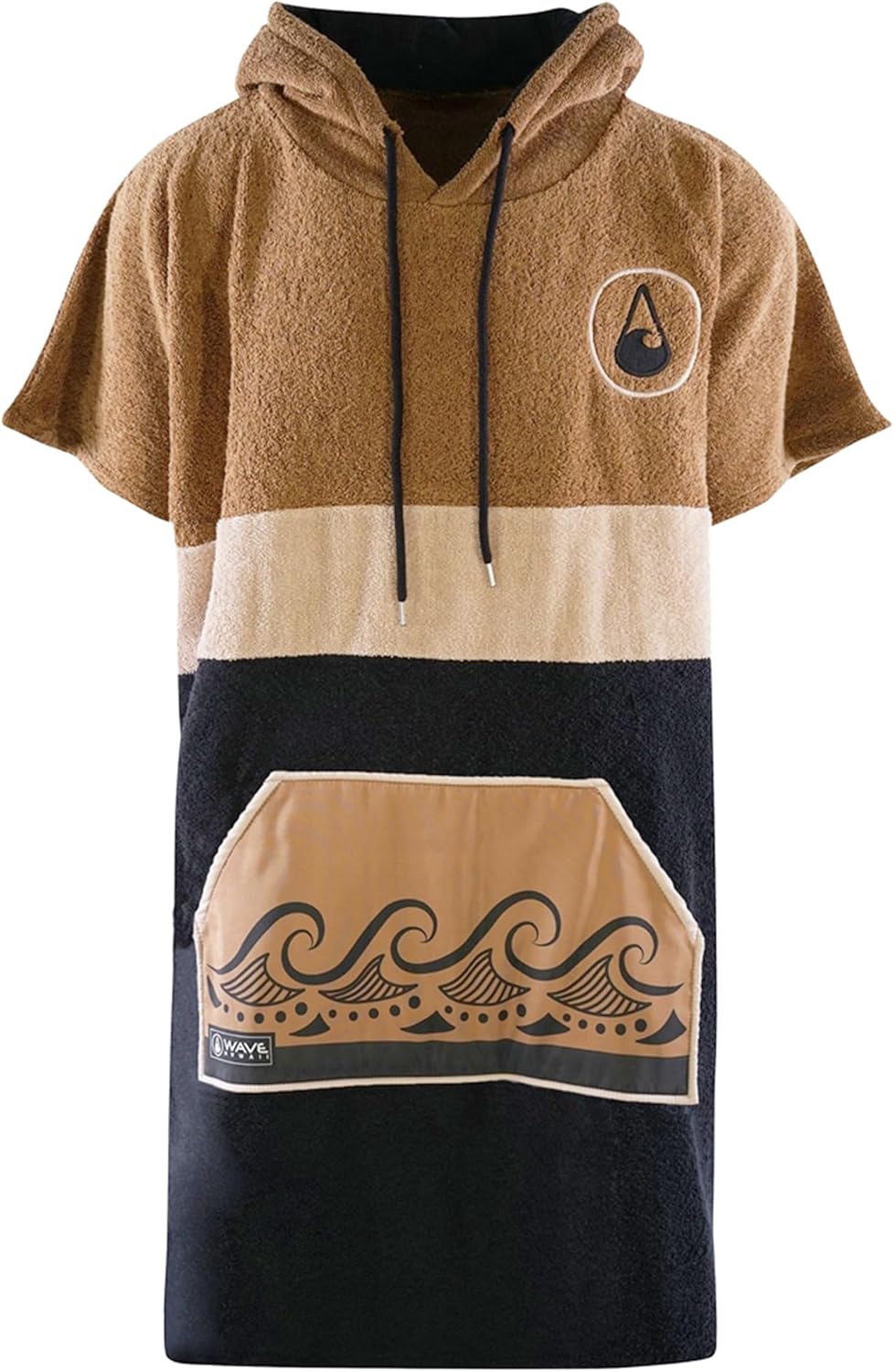 Surfponcho aus Baumwolle, braun