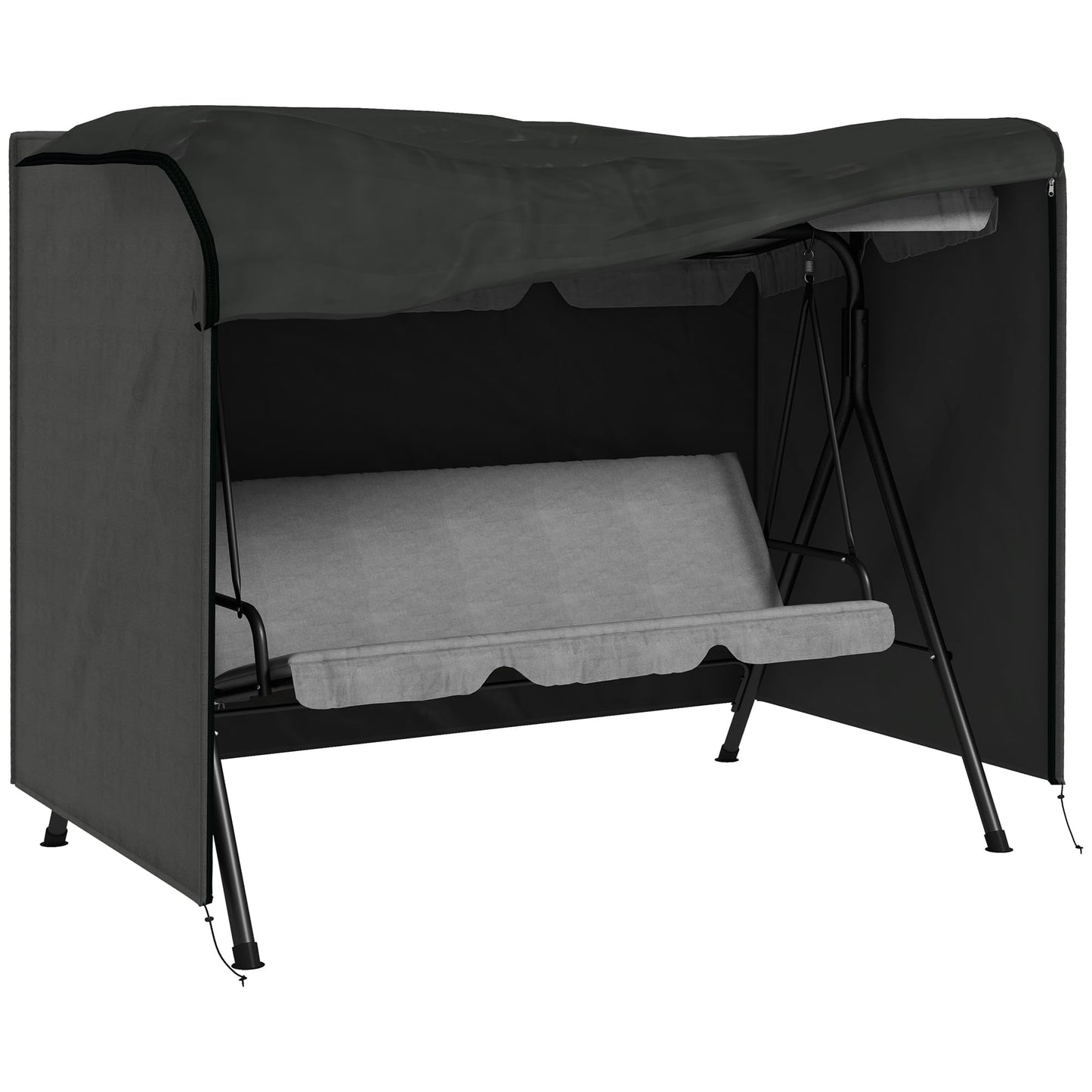 Schutzhülle für Hollywoodschaukel, 205L x 124B x 164H cm Dunkelgrau