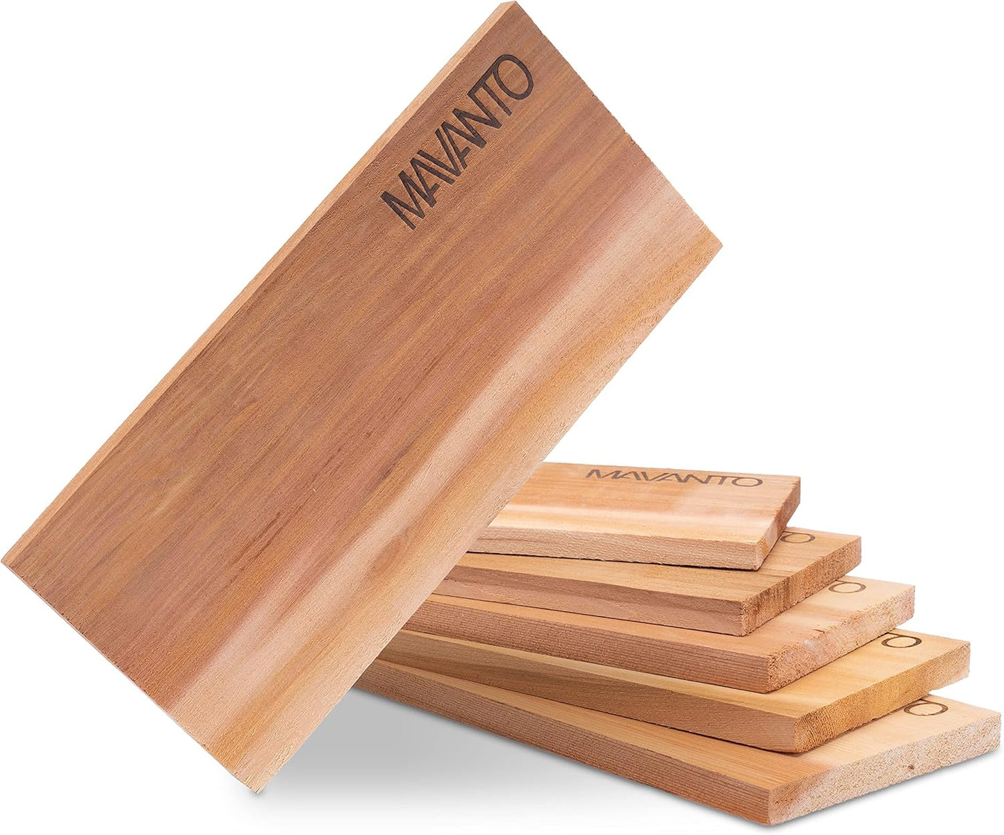 6-teiliges XXL Räucherbretter-Set aus Zedernholz, 6er Set